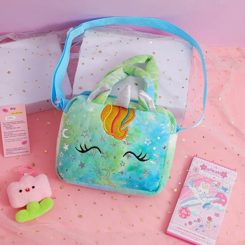 Borse a Tracolla Unicorno alla Moda per Bambine, Graziose Borsette per Bambini, Regalo di Compleanno, Piccola Borsa per Bambine