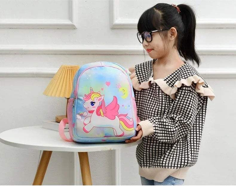 Nuovo zaino per bambini Cartoon simpatico unicorno sirena stampa zainetto asilo zainetto leggero