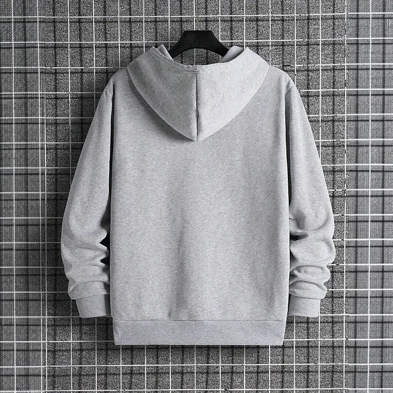 2025 Autunno/Inverno Nuovo Arrivo Felpa Con Cappuccio da Uomo di Alta Qualità di Colore Solido Felpa con Cappuccio Maschile Casa All'aperto Casual Moda Pullover