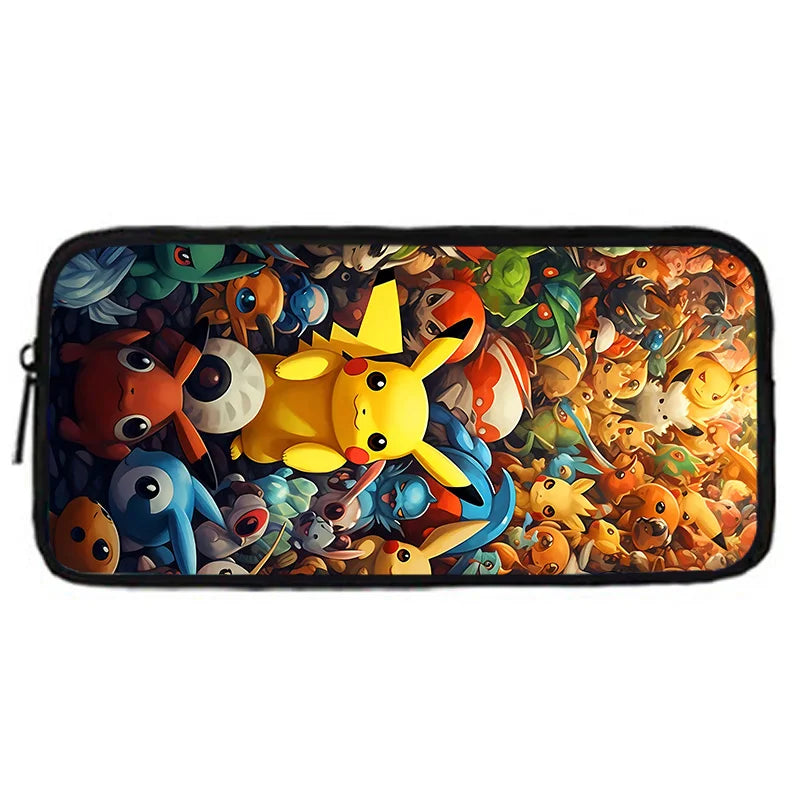 Zaino per la scuola per bambini con cartoni animati di Potdemiel, con borse per il pranzo, borse per matite, zaini per ragazzi e ragazze, P-PokéS, il miglior regalo