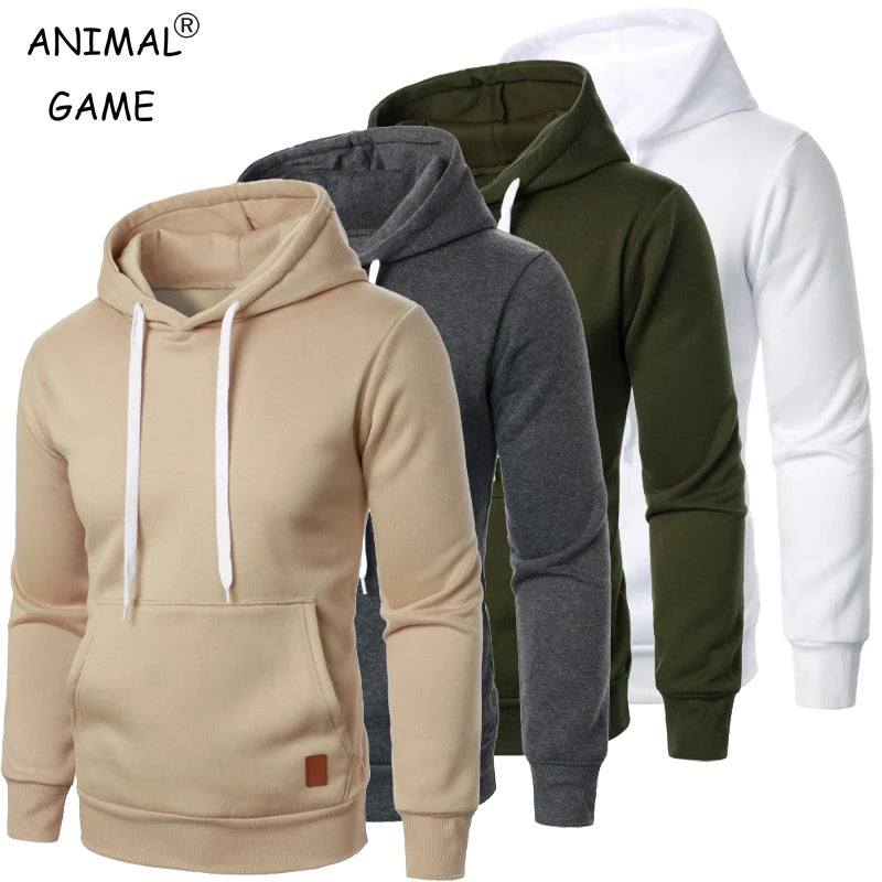Felpe con cappuccio casual da uomo con colletto con cappuccio e coulisse Felpe Camicie a maniche lunghe Outdoor Streetwear Pullover leggero tinta unita