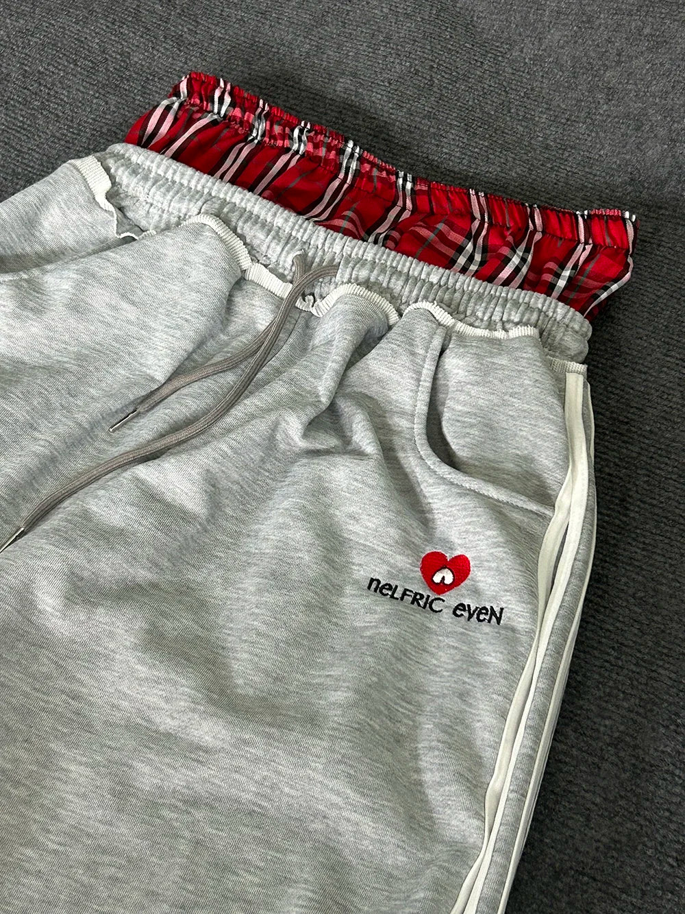 Set da due pezzi vestibilità ampia stile college retrò americano con pantaloni da bagno finti con doppia testa a doppia vita per il tempo libero sportivo Moda 2025