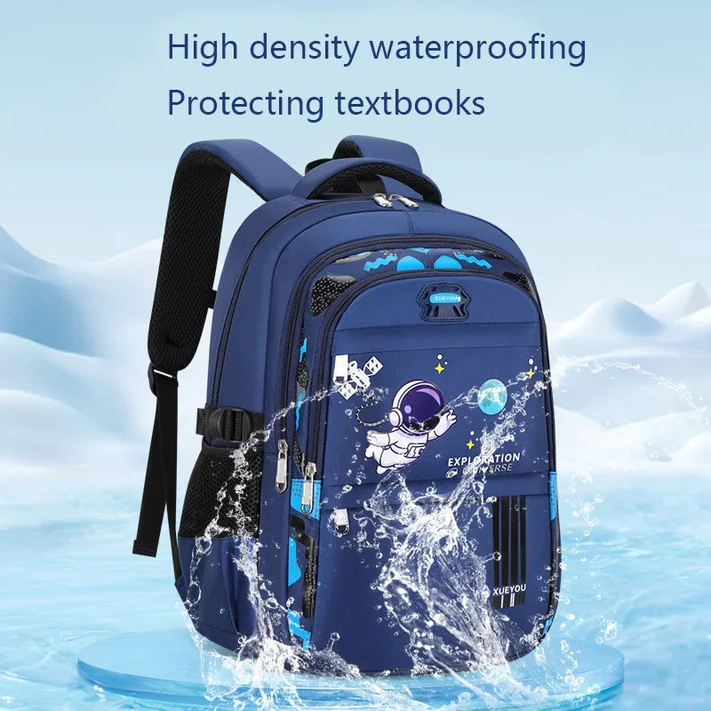 Zaino per bambini 2-16 anni Borse da scuola per bambini per ragazzi Zaino da scuola per astronauta Borsa da libro per ragazzo primaria impermeabile Mochila Infantil