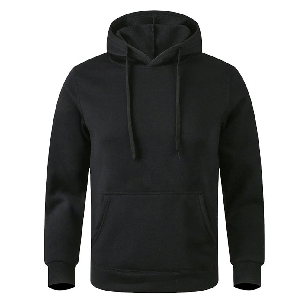 Felpa calda da uomo e da donna Casual tinta unita Streetwear Pullover Sport Fitness Felpe con cappuccio tascabili Multi colore