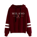 Felpe con cappuccio Felpe da donna Vendite calde Stampa Pullover versatili giornalieri Stripe Jogging Abbigliamento sportivo Donna casual Top con cappuccio