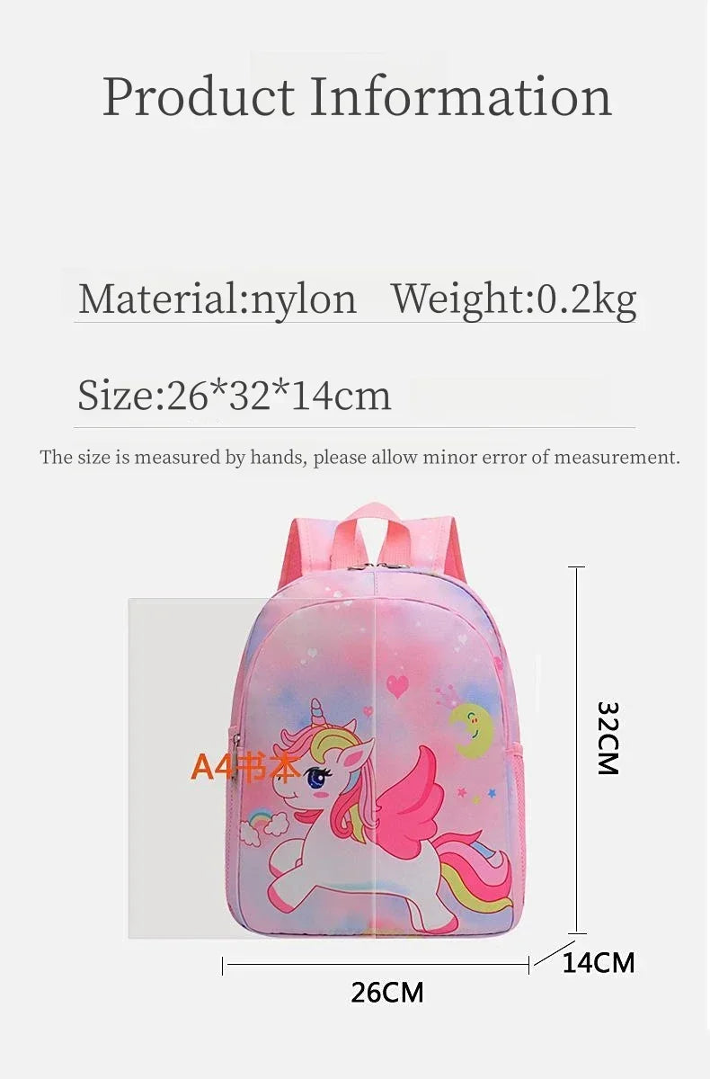 Nuovo zaino per bambini Cartoon simpatico unicorno sirena stampa zainetto asilo zainetto leggero