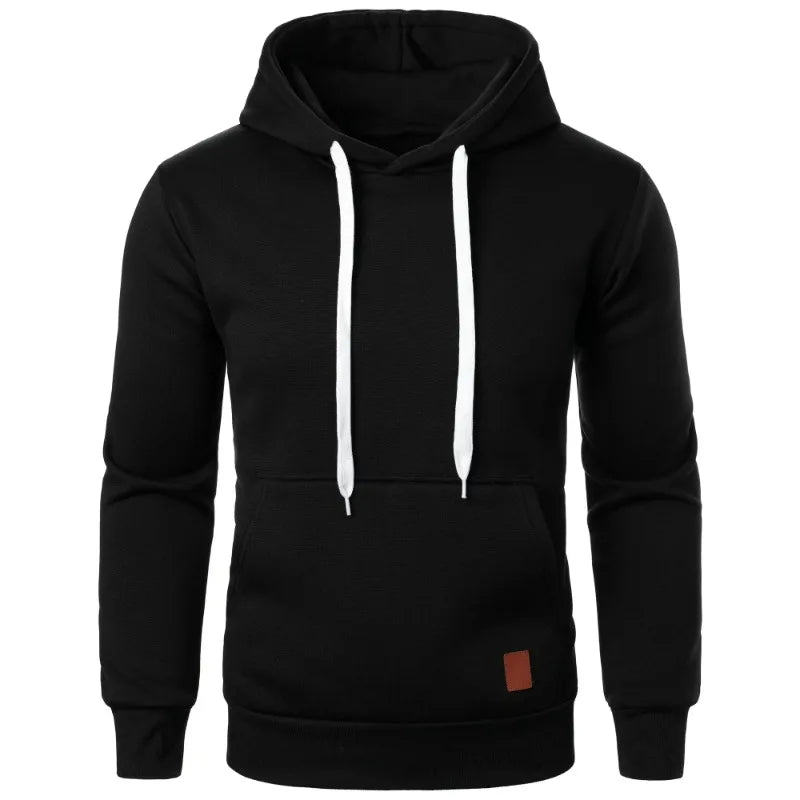 Felpe con cappuccio casual da uomo con colletto con cappuccio e coulisse Felpe Camicie a maniche lunghe Outdoor Streetwear Pullover leggero tinta unita