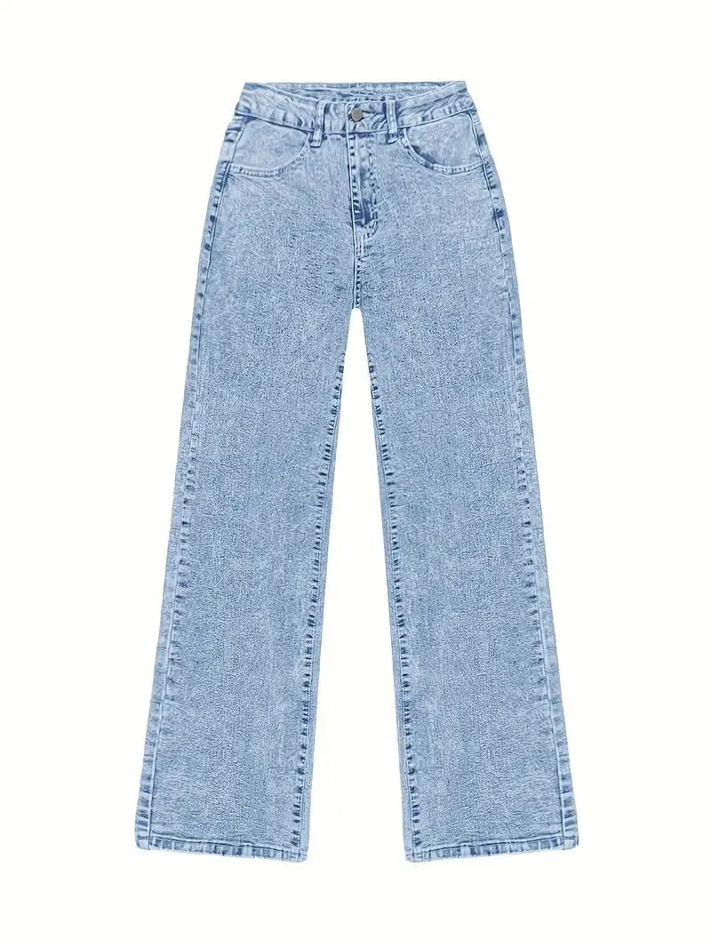 Nuovi Jeans Americani alla Moda 2026 per Donna, Larghi e Casual, Gamba Larga, Stile Streetwear, Pantaloni per Tutte le Stagioni