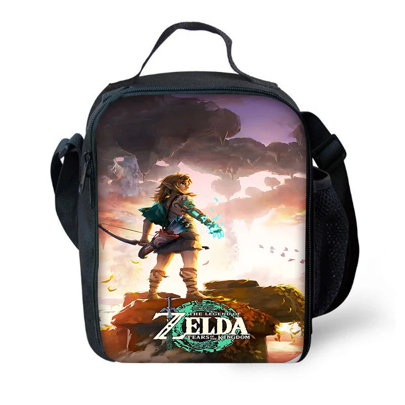 Zaino per la scuola dei bambini The Legends of Zeldas con borse per il pranzo, borse per matite, borse per la scuola per ragazzi e ragazze, miglior regalo