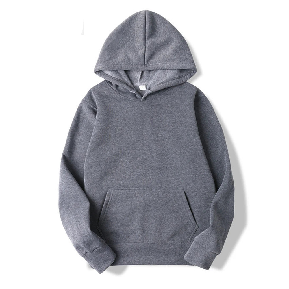 Felpe con cappuccio da uomo Pullover da donna Primavera Autunno Felpe con cappuccio casual Felpe con cappuccio tinta unita Felpa nera oversize per uomo