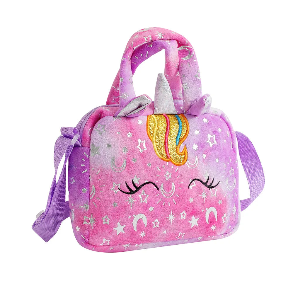 Borse a Tracolla Unicorno alla Moda per Bambine, Graziose Borsette per Bambini, Regalo di Compleanno, Piccola Borsa per Bambine