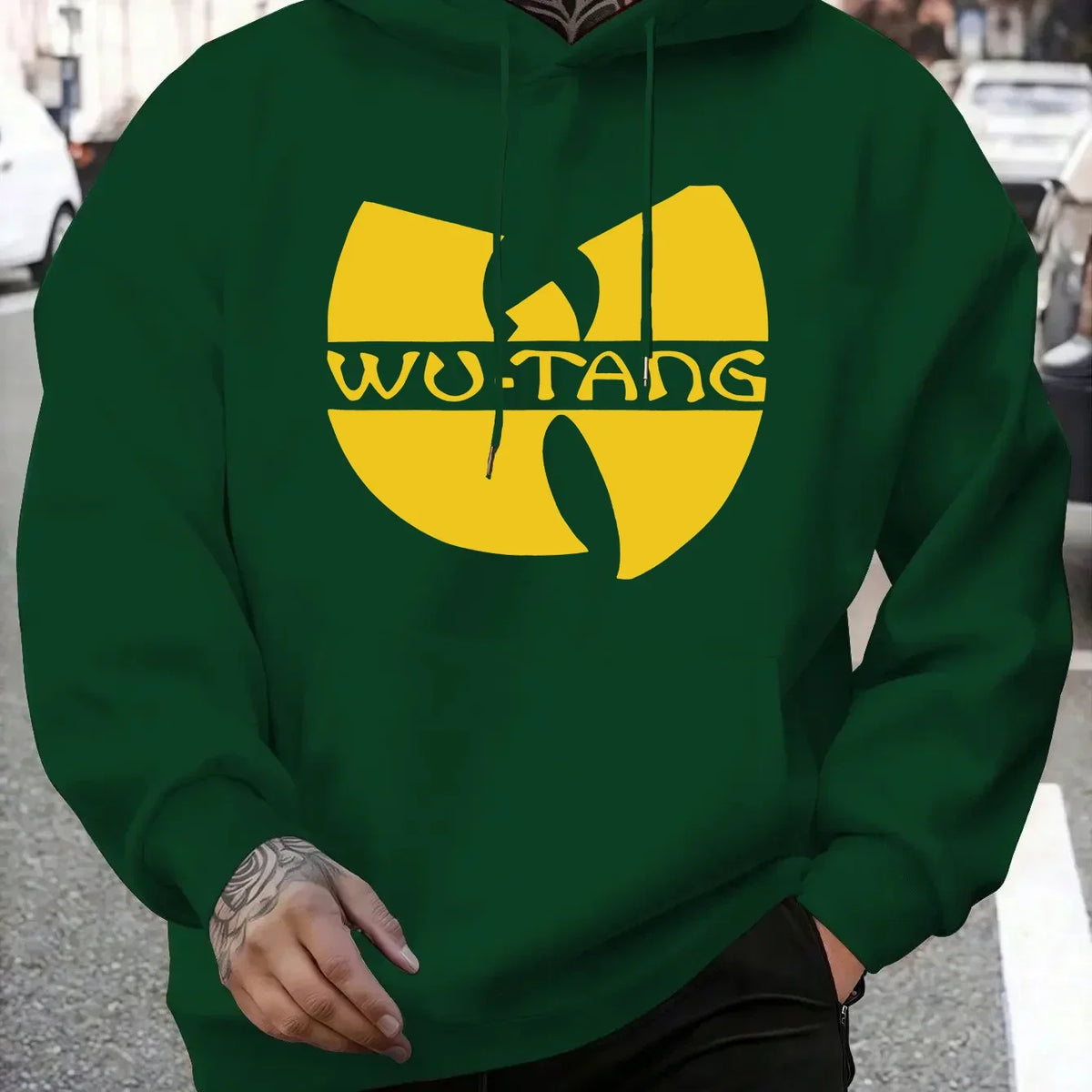 Felpa con Cappuccio Hip Hop Anni '90 Wu Clan T-tangs, Casual Autunno Inverno, Vintage, in Pile, Manica Lunga, per Uomo e Donna
