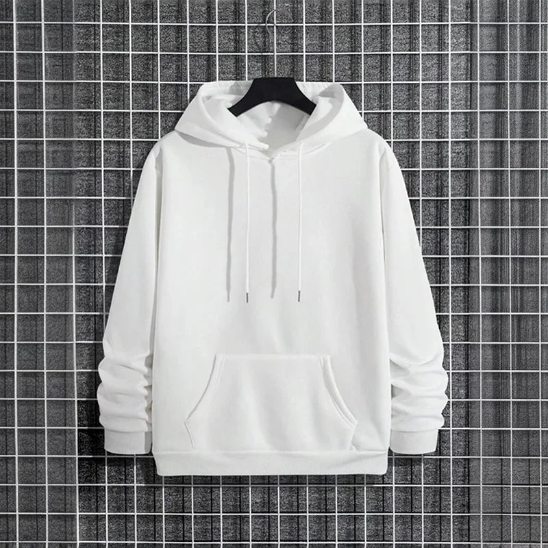 2025 Autunno/Inverno Nuovo Arrivo Felpa Con Cappuccio da Uomo di Alta Qualità di Colore Solido Felpa con Cappuccio Maschile Casa All'aperto Casual Moda Pullover