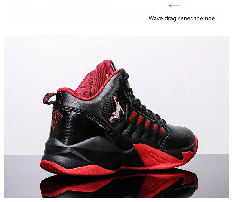 Scarpe da ginnastica da uomo in pelle di marca Comode scarpe da basket leggere antiscivolo Scarpe da basket impermeabili da basket da uomo