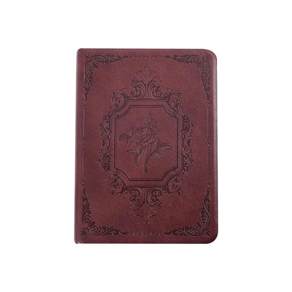 144 Sheets A6 Vintage PU Leather Journal Book Portable Lined Thick Paper Notebook Writing Diary Monthly Schedule Weekly Planner
