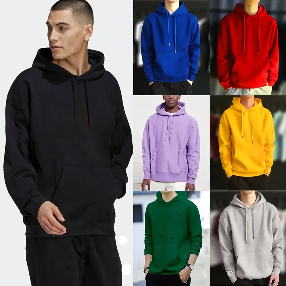 Felpe 2024 Nuovi Uomini di Harajuku Felpe Con Cappuccio Casual All-match Pullover Streetwear Maglione Abbigliamento di Moda Felpa Con Cappuccio