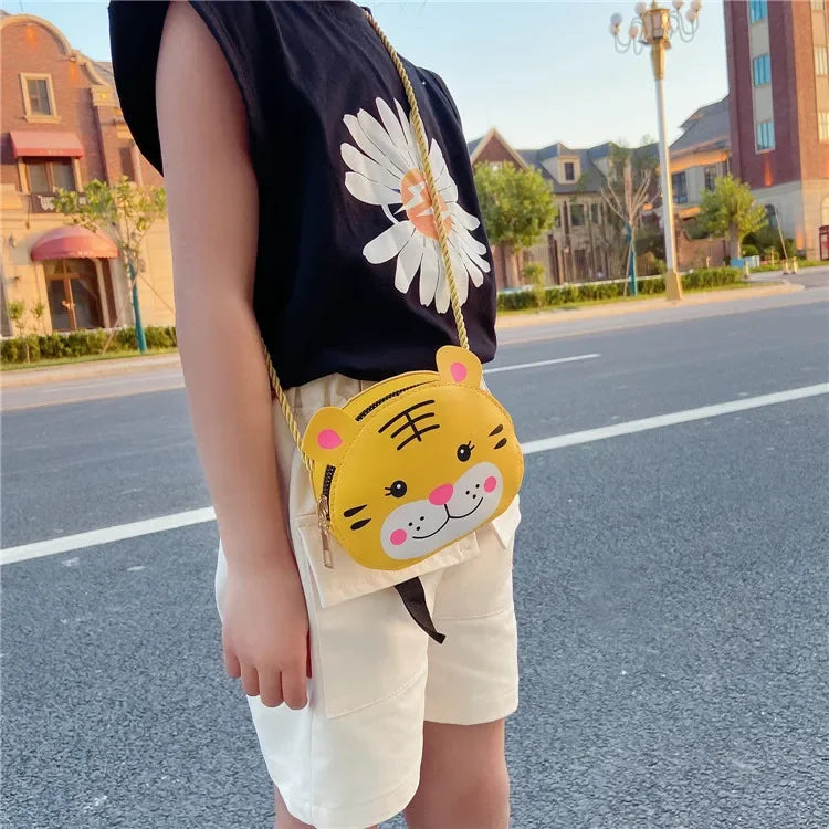 Bambini Neonate Ragazzi Cartone animato Animale Borsa Borsa a tracolla Design Borsa Borse Borse in pelle PU Simpatico coniglio Borsa a tracolla con chiusura a scatto 2024 Regalo