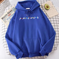 Sitcom Movie Friends Felpa con cappuccio da uomo stampata Felpa in pile coreano Semplice girocollo con cappuccio Street Oversize Abbigliamento da uomo autunnale