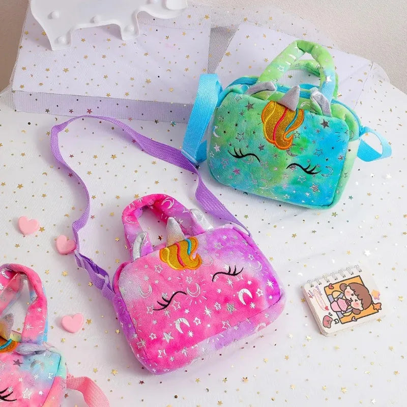 Borse a Tracolla Unicorno alla Moda per Bambine, Graziose Borsette per Bambini, Regalo di Compleanno, Piccola Borsa per Bambine