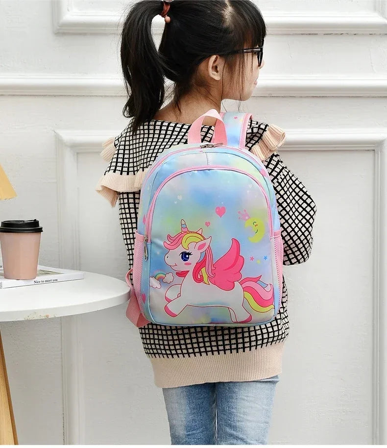 Nuovo zaino per bambini Cartoon simpatico unicorno sirena stampa zainetto asilo zainetto leggero