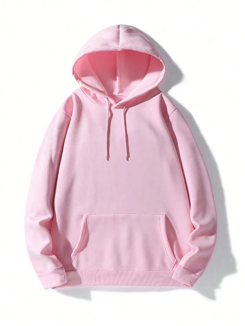 NUOVE felpe con cappuccio solide da donna invernali felpe comode in pile elasticizzato di base tasche larghe vestiti caldi pullover femminile da strada