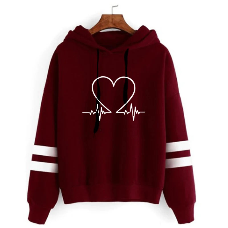 Abbigliamento donna Felpe versatili Felpe casual Pullover comodi Vestibilità slim Morbido stile pigro a righe Jogging quotidiano da donna