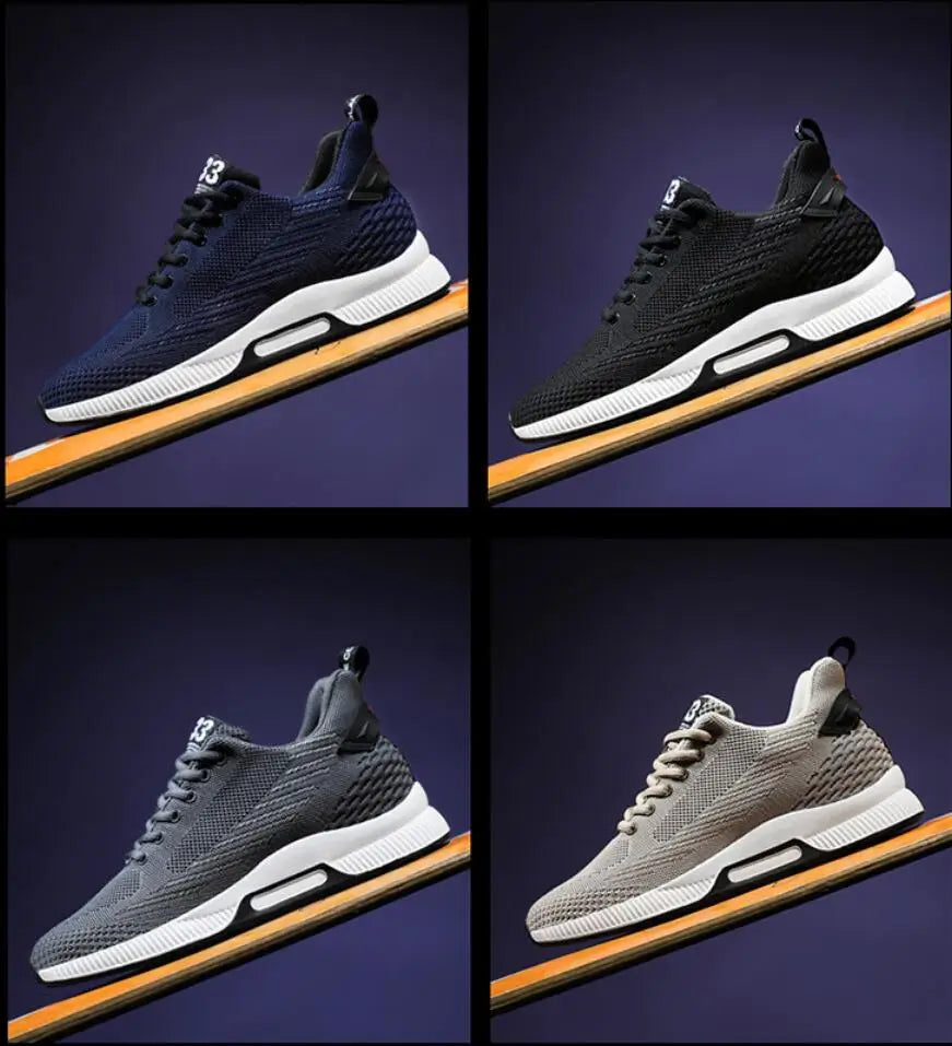 Nuove Sneakers da Uomo con Rialzo Interno, Scarpe Sportive Traspiranti in Mesh per Aumentare l'Altezza (6CM, 8CM)