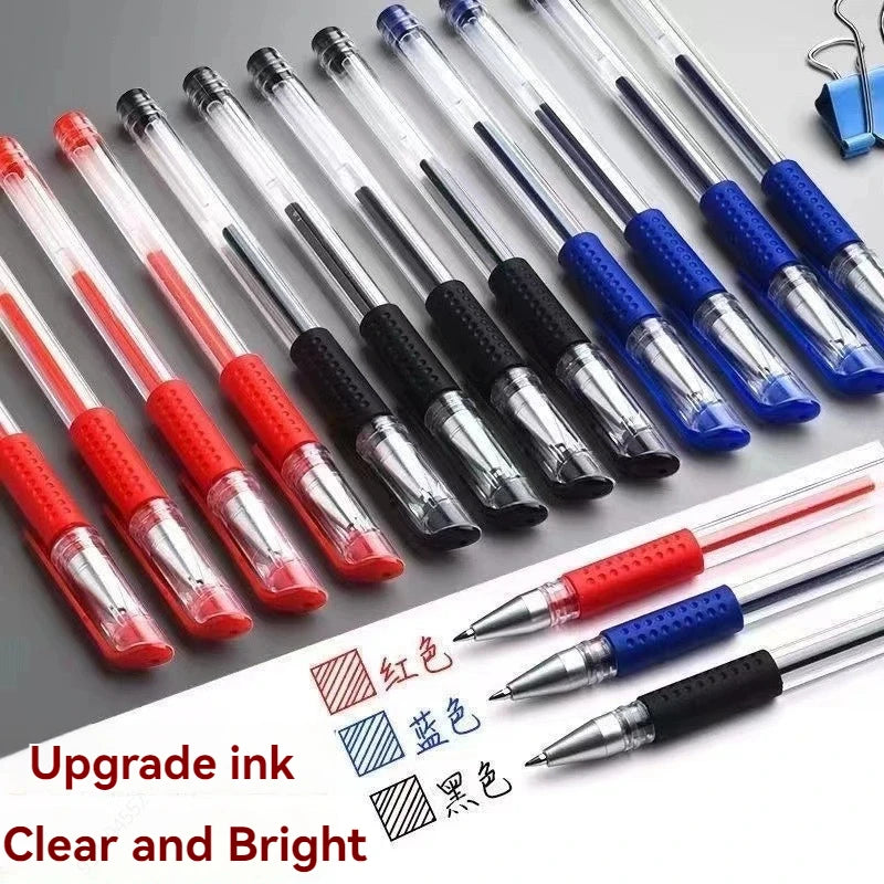 Gel Pen Set School Supplies Black Blue Red Ink,Bullet Tip 0.5mm,Ballpoint Pen Kawaii Pen Writing Tool School Office Stationery
