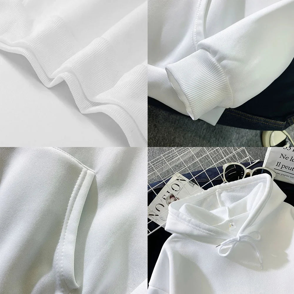 Felpe 2024 Nuovi Uomini di Harajuku Felpe Con Cappuccio Casual All-match Pullover Streetwear Maglione Abbigliamento di Moda Felpa Con Cappuccio