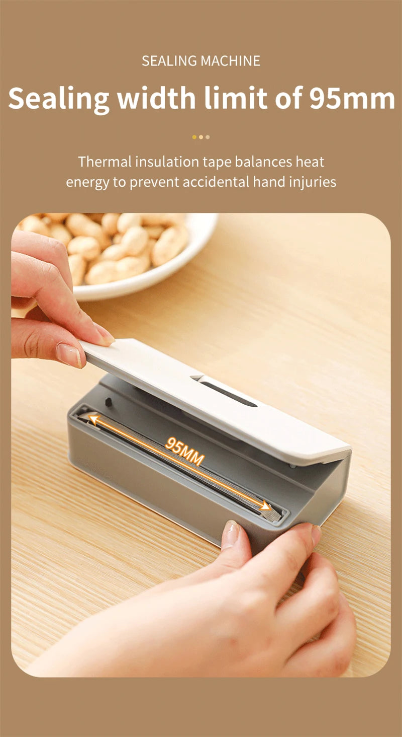 Plastic Bags Sealer Mini Handheld Heat Bag Sealing Machine Heat Bag Sealer Food Packaging Sealing Machine Portable Bags Sealer