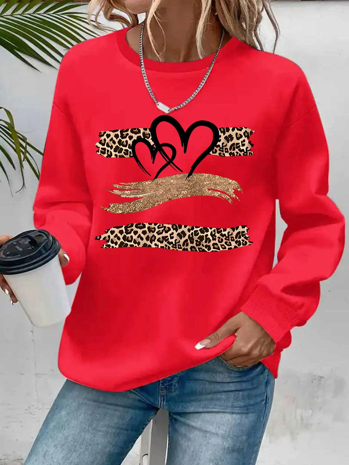 Pullover con cappuccio girocollo a maniche lunghe in velluto stampato con motivo a lettere comode e casual autunnali e invernali da donna