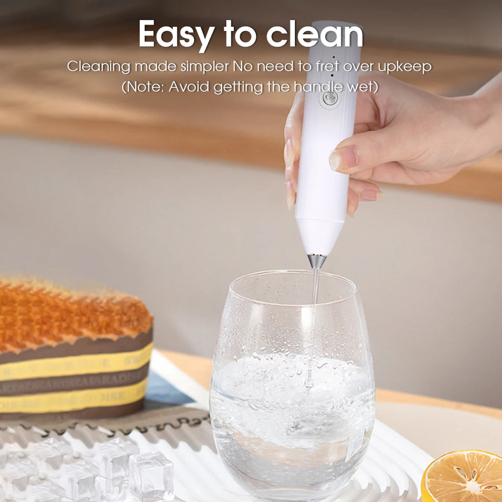 Electric Mixer Handheld Milk Frother 300mAh 3-Speed Adjustable Suitable for Coffee Milk Kitchen Accessories Portable Egg Beater