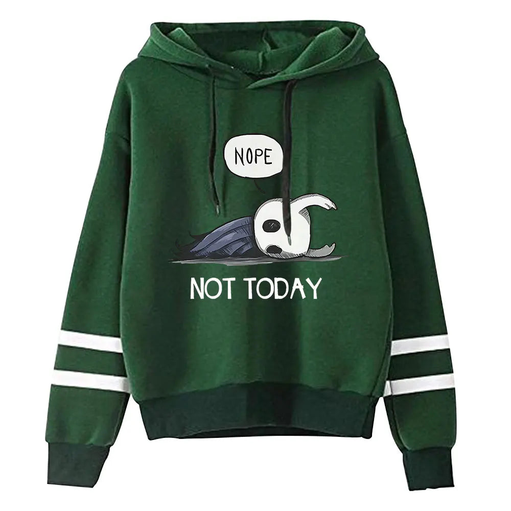 Hollow Knight Nope Not Today Felpa con cappuccio Vintage anni '90 Merch Pullover Merch Tuta Felpa con cappuccio Felpa Pullover alla moda