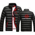 2025 Autunno Inverno Uomo Massey Ferguson Logo Stampa Colletto alla coreana Piumini Moda Cappotto in pile Cerniera calda Felpe con cappuccio sottili
