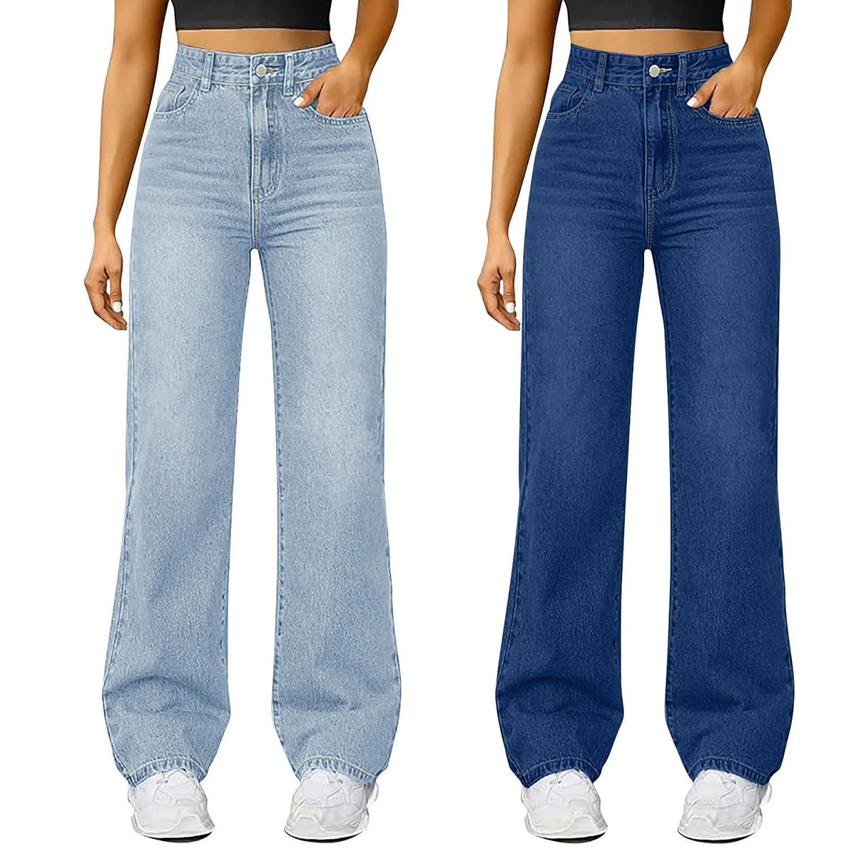2025 Jeans delle nuove donne Pantaloni larghi in denim allentato retrò europei e americani Dimagranti Jeans a vita alta per le donne