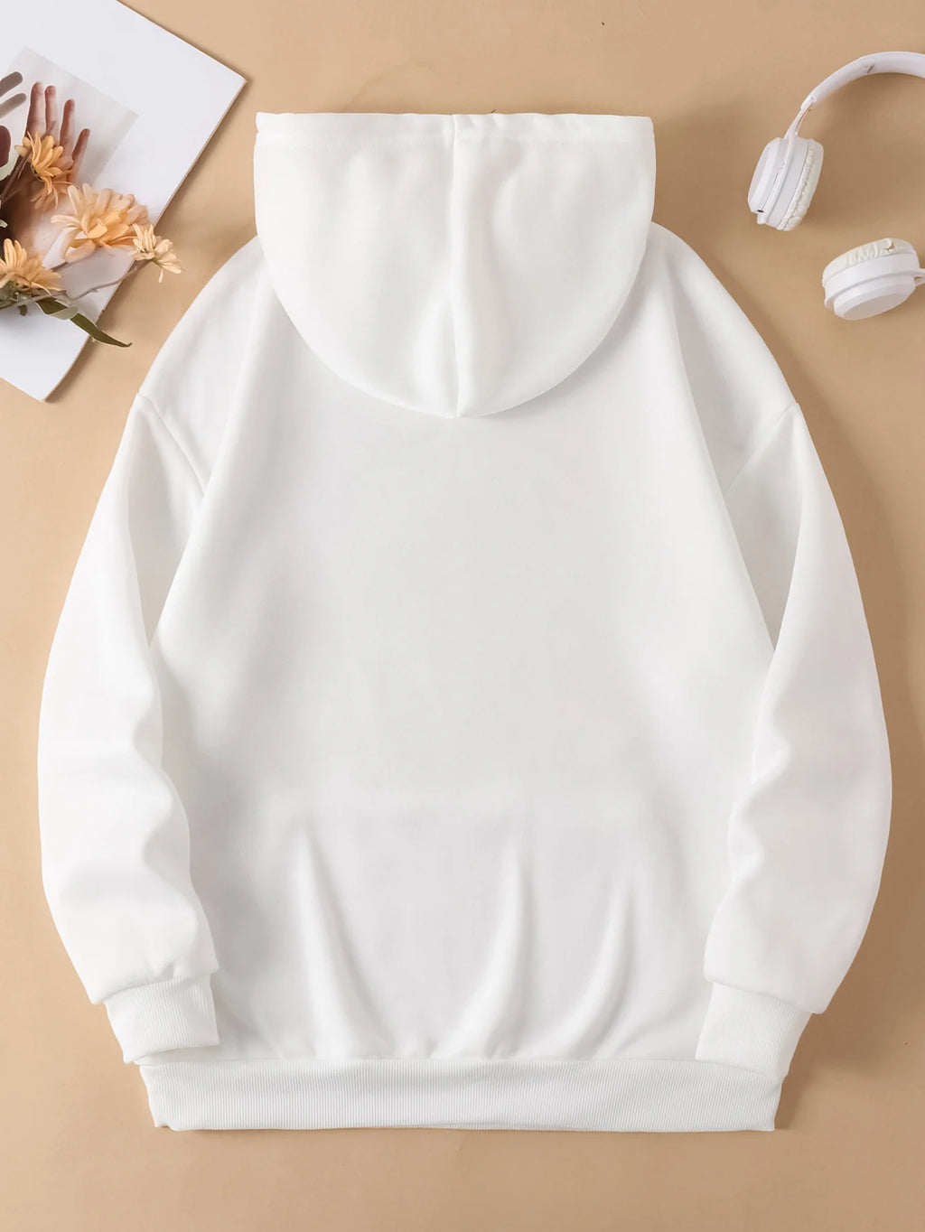Felpa con cappuccio girocollo autunno e inverno da donna stampata con motivo floreale colorato Felpa casual a maniche lunghe Abbigliamento da donna