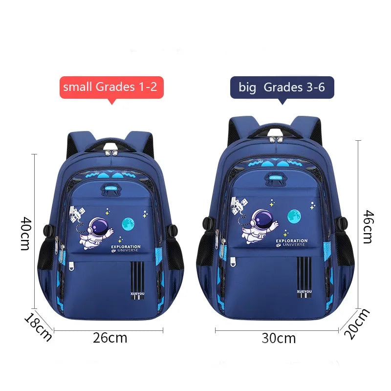 Zaino per bambini 2-16 anni Borse da scuola per bambini per ragazzi Zaino da scuola per astronauta Borsa da libro per ragazzo primaria impermeabile Mochila Infantil