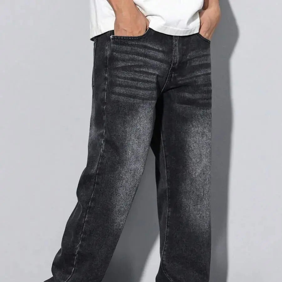 Jeans skinny neri da uomo più venduti, dal design americano, adatti a tutte le stagioni