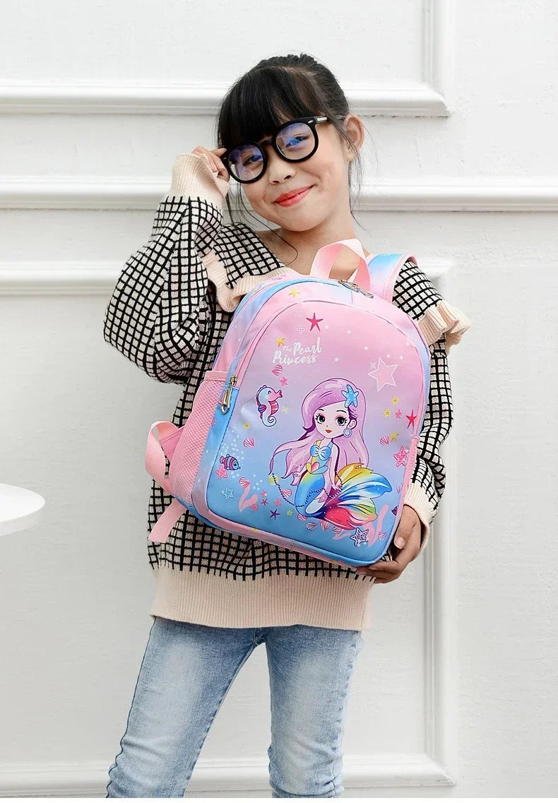Nuovo zaino per bambini Cartoon simpatico unicorno sirena stampa zainetto asilo zainetto leggero