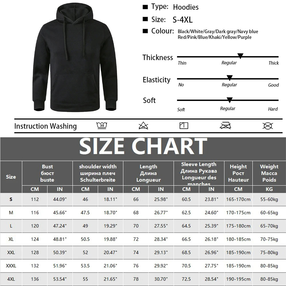 Felpa calda da uomo e da donna Casual tinta unita Streetwear Pullover Sport Fitness Felpe con cappuccio tascabili Multi colore