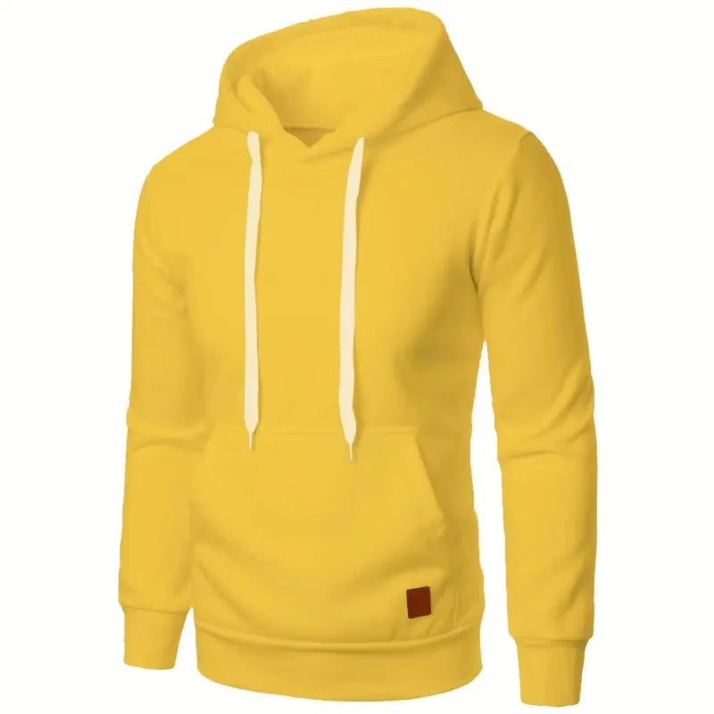 Felpe con cappuccio casual da uomo con colletto con cappuccio e coulisse Felpe Camicie a maniche lunghe Outdoor Streetwear Pullover leggero tinta unita