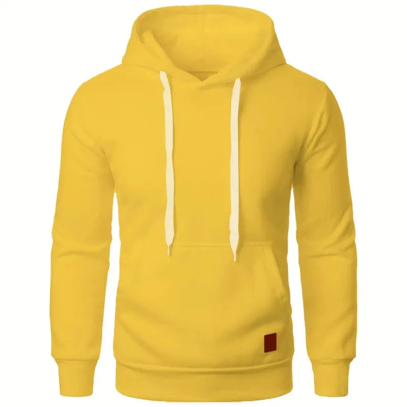 Felpe con cappuccio casual da uomo con colletto con cappuccio e coulisse Felpe Camicie a maniche lunghe Outdoor Streetwear Pullover leggero tinta unita