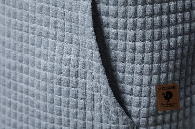 Nuova Felpa con Cappuccio da Uomo Primavera-Autunno 2025, Stile Europeo con Stampa DC, Tasche Grandi, Jacquard a Quadretti, Taglie Oversize
