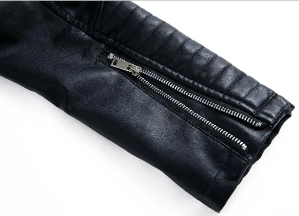 2026 Giacca in ecopelle da donna di nuova moda, cappotto casual in PU con cerniera primavera autunno, capispalla da motociclista femminile abbigliamento da donna S-XXXL