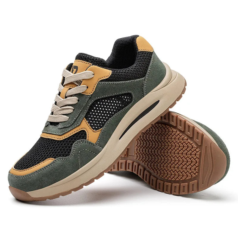 2023 New Summer Casual scarpe antinfortunistiche da uomo Mesh Light Sneaker traspirante antiforatura scarpe da ginnastica antiscivolo da lavoro per scarpe da uomo