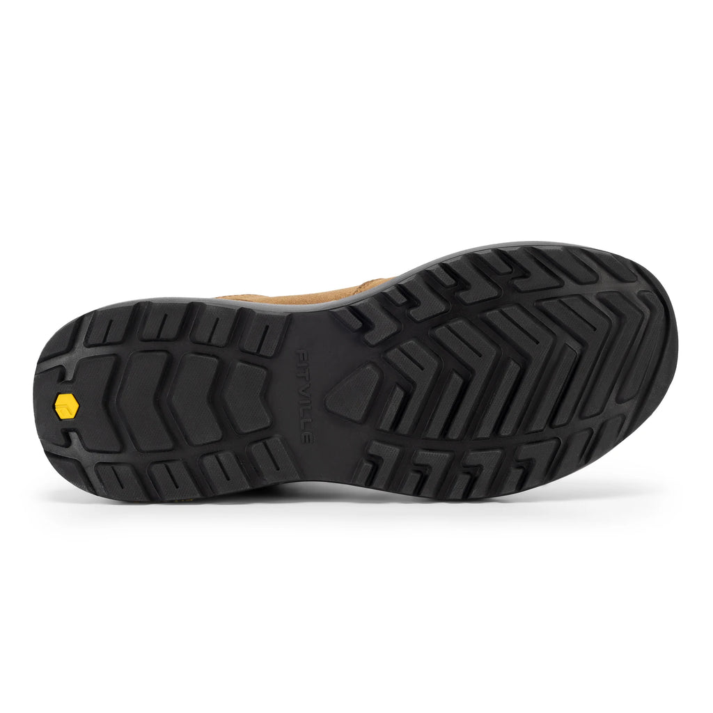 FitVille Mocassini da trekking extra larghi da uomo, comode scarpe da passeggio ortopediche con supporto per l'arco plantare per sentieri di trekking all'aperto, piedi piatti e sollievo dal dolore ai piedi