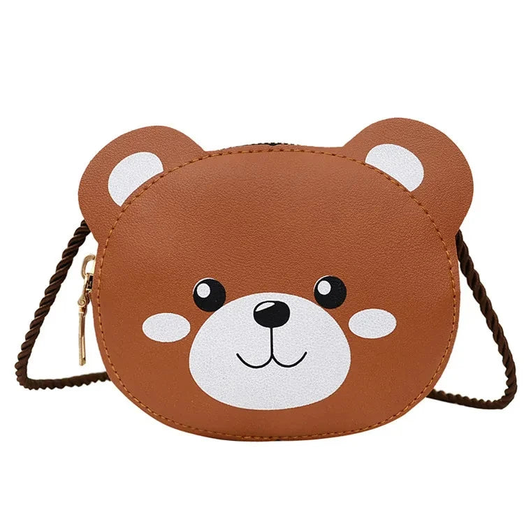 Bambini Neonate Ragazzi Cartone animato Animale Borsa Borsa a tracolla Design Borsa Borse Borse in pelle PU Simpatico coniglio Borsa a tracolla con chiusura a scatto 2024 Regalo