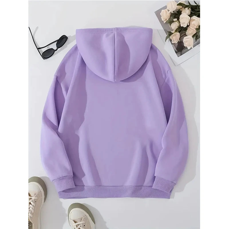 Felpe Y2k vintage da donna Abiti casual con cappuccio Pullover Kawaii Ho bene Tutto è bene Felpe con cappuccio stampate con gatto sarcastico