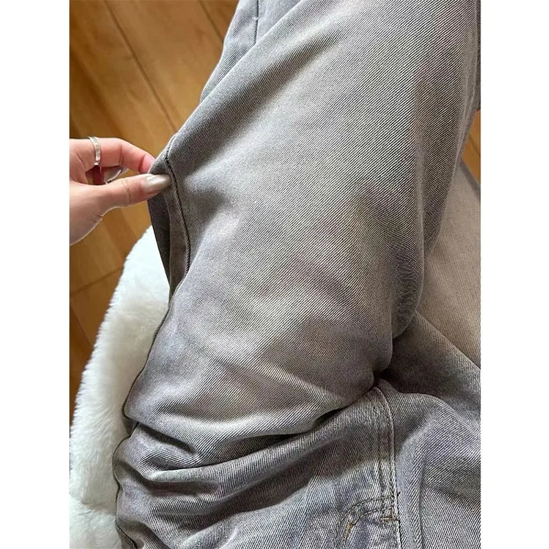 Y2k Vintage Baggy Jeans Donna Moda coreana Pantaloni in denim Harajuku Kpop Streetwear Pantaloni Japanese2000s Style Spring Jeans