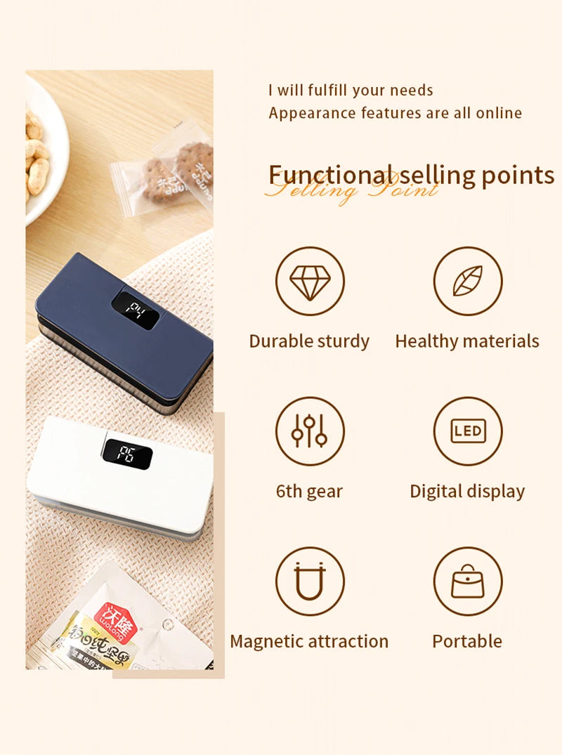 Plastic Bags Sealer Mini Handheld Heat Bag Sealing Machine Heat Bag Sealer Food Packaging Sealing Machine Portable Bags Sealer